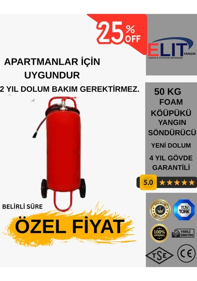 50 Kg Yangın Söndürme Tüpü Apartmanlar İçin Uygundur
