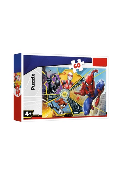 Örümcek Adam 60 Parça Çocuk Puzzle Yapboz 4+ Yaş 22x33 Cm