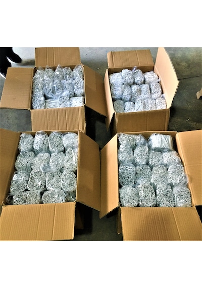 Pvc Kaplı İnce Bağteli Klips Beyaz 17 Cm Kesilmiş 500 Gram