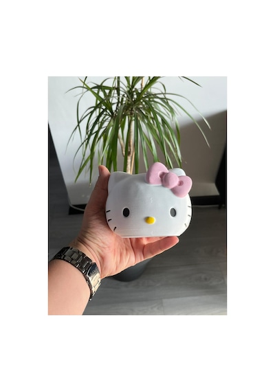 Hello Kitty Kalemlik Kutusu El Boyaması Masaüstü Organizer Diğer