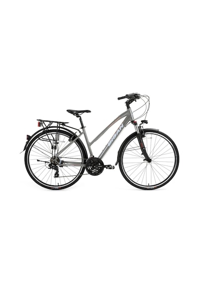 Bisan Trx 8200 Cıty Kadın Şehir Bisikleti 45cm V 28 Jant 21 Vites Açık Metalik Gri Pembe Beyaz Çok Renkli