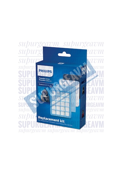 Philips Uyumlu FC 9324 PowerPro Compact  Hepa Filtre Seti
