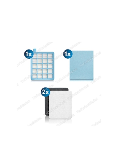 Phılıps Uyumlu Fc 8475 Powerpro Compact Hepa Filtre Seti (321646288)