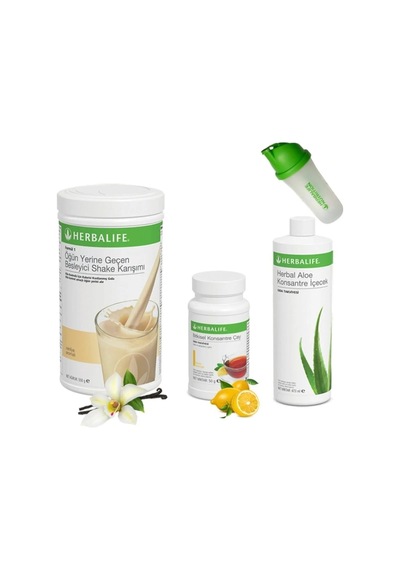 Vanilya Aroma Shake + Limon Çay 51gr + Aloevera +shaker
