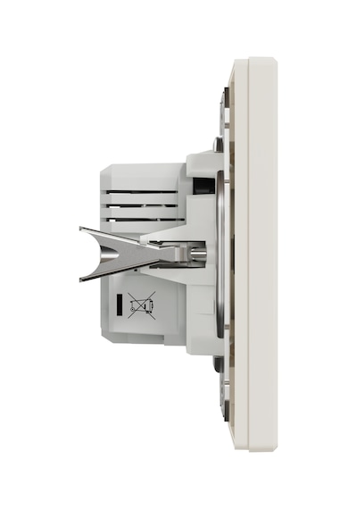 Schneider Electric EPH2700323 2.4A Type A+C Asfora Krem Usb Prizi İkili