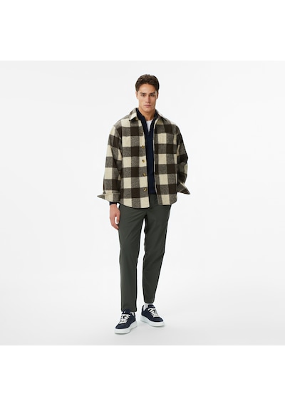 Nautica Erkek Kahverengi Classic Fit Gömlek Desenli W57431t Kahverengi