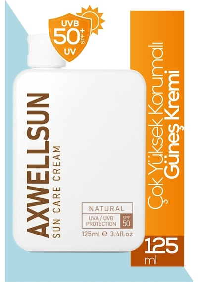 Axwell Sun Care Cream Leke Karşıtı Güneş Koruyucu Krem SPF50+ 125 ML