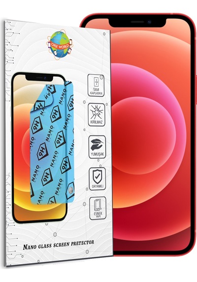 Apple Uyumlu   iPhone 12 Mini Nano Ekran Koruyucu Kırılmaz Esnek Cam