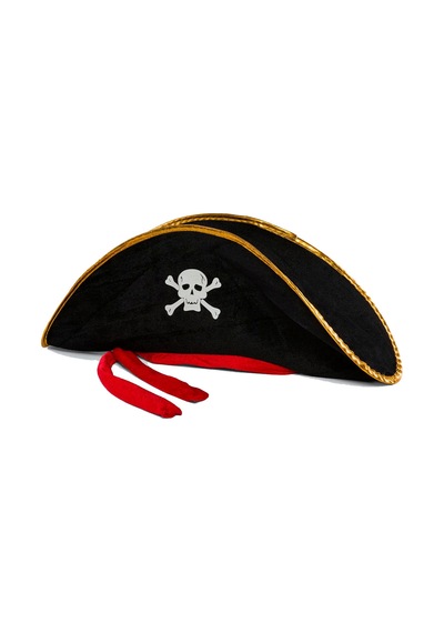 Yetişkin Boy Kadife Jack Sparrow Denizci Kaptan Jack Korsan Şapkası Semeglbl - 47 50x20 Cm