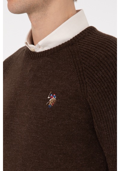 U.s. Polo Assn. Erkek Kahverengi Kazak /triko 50314983-vr029 Kahverengı
