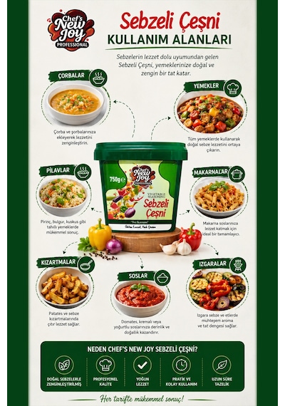 Sebzeli Çeşni 750 Gr Vegetable Seasoning