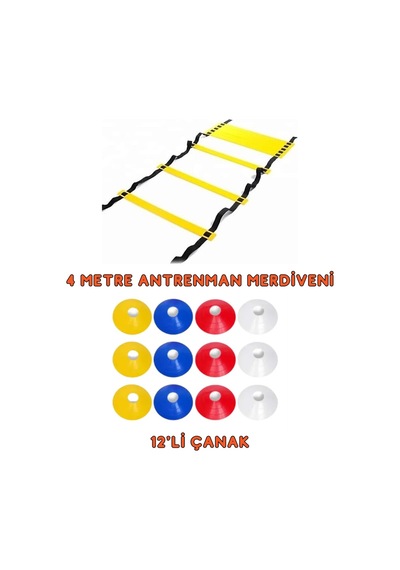 Kodispa 2'li Antrenman Seti Çanak-merdiven Çok Renkli