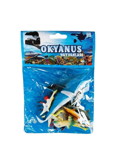 Bezos Okyanus Hayvanları Poşetli Hayvan Oyun Seti Bezos1