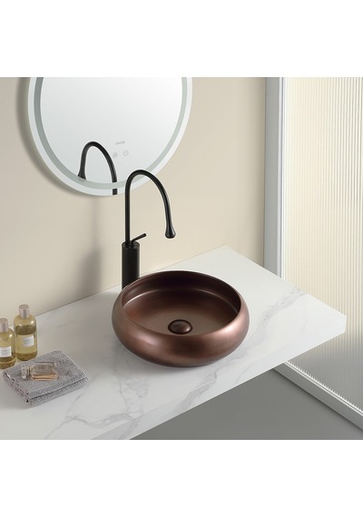 Ey-4760mc Mat Bordo Tezgah Üstü Lavabo