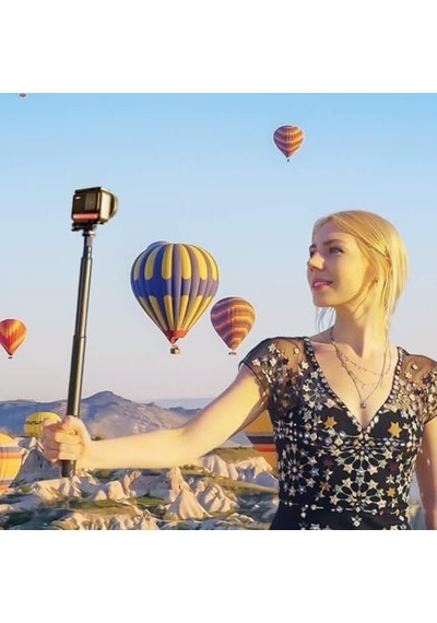 Görünmez Selfie Çubuğu, Insta360 X3, X2, X4, X5, One Rs, Go 3, One X, Evo İle Uyumlu, Alüminyum Katlanabilir Uzatma Çubuğu, 1/4 Vidalı Bağlantı, 360 Görünmez Çekim 200cm Sku: Zeusb0gv4bkk72
