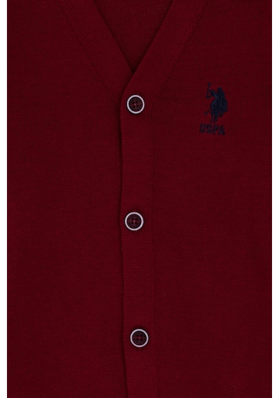 U.s. Polo Assn. Erkek Çocuk Bordo Hırka Triko 50295571-vr014 Bordo