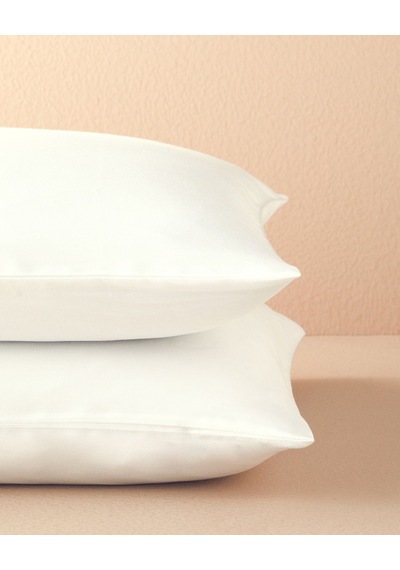 English Home Novella Premium Pamuk Dokulu 2'li Yastık Kılıfı 50x70 Cm Beyaz