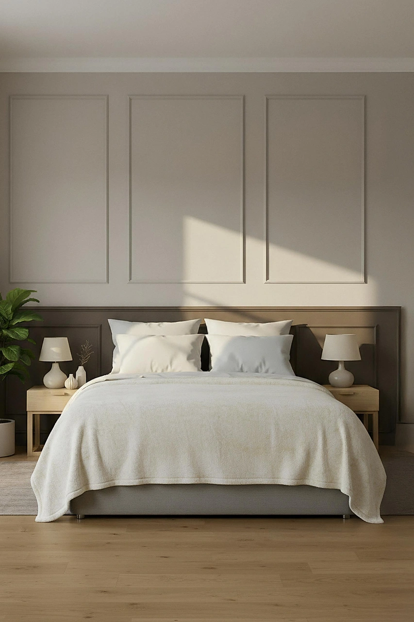 Pufina 200x220 Çift Kişilik Tavşan Tüyü Battaniye Ekru