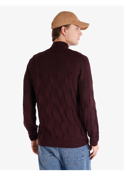 Colin's Colins Regular Fit Balıkçı Yaka Mor Erkek Kazak Cl1065745 Mor