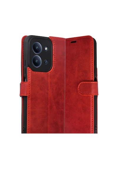 Xiaomi Redmi 15c 4g Uyumlu Trend S Plus Kapaklı Kılıf - Kırmızı