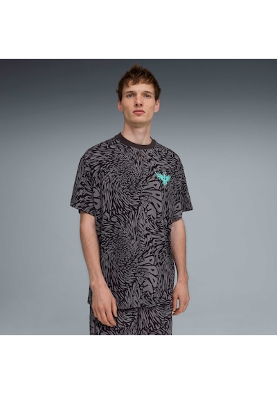 Puma Melo World Erkek Geniş Kesim Tişört 634602 01 Siyah