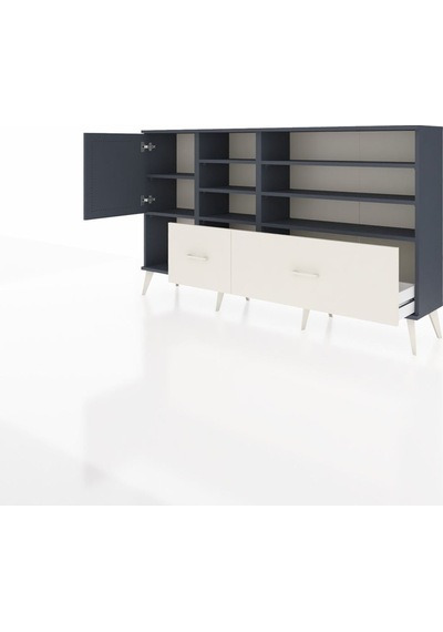 Arges Konsol 8 Raflı 2 Çekmeceli Tek Kapaklı 176x30x99 Antrasit-antrasit/aytaşı Antrasıt/aytası - Antrasıt Arges Konsol 8 Raflı 2 Çekmeceli Tek Kapaklı 176x30x99 Antrasit-antrasit/aytaşı Antrasıt/aytası - Antrasıt