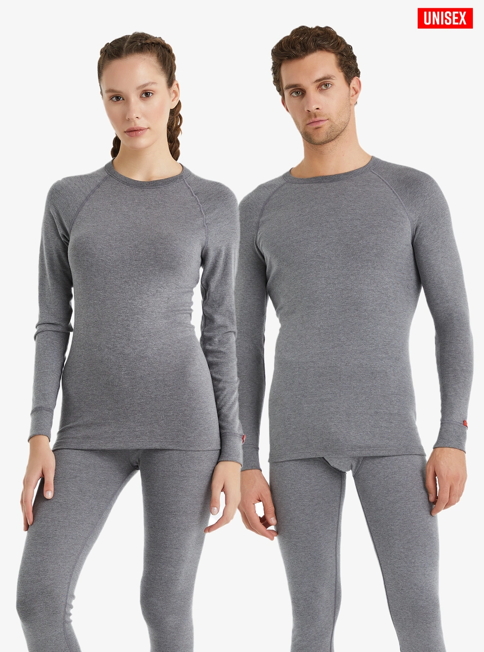 Blackspade Unisex Erkek Termal İçlik 2. Seviye 9259 - Gri Melanj