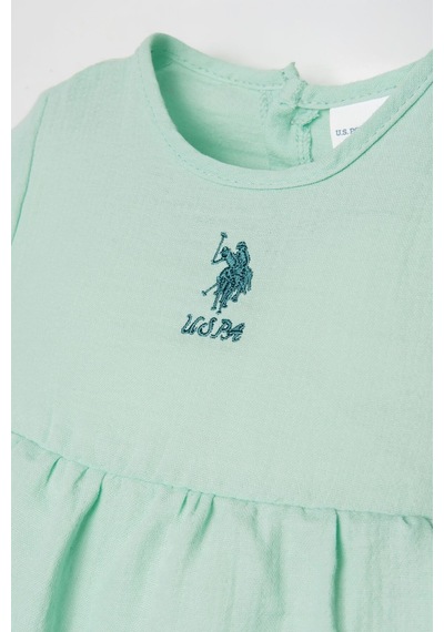 U.S. Polo Assn. U.s Polo Assn. Kız Bebek Yeşil Elbise 5274-50232 Yeşil