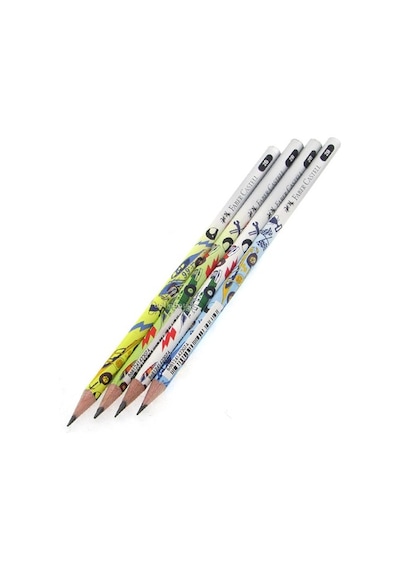 Faber Castell Arabalar Kurşun Kalem 2b - 6 Adet Siyah