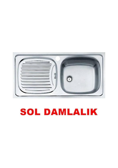 Teka Ebm 45 Sol Damlalıklı Paslanmaz Çelik Eviye