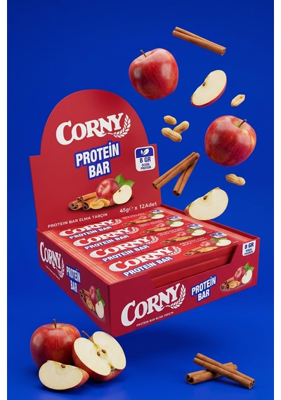 Corny Protein Bar Elma Tarçın 45gr X 12 Adet