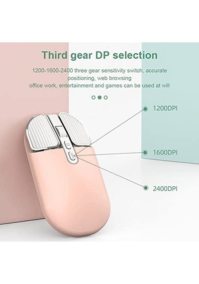 Dizüstü Bilgisayarlar İçin Kablosuz Fare, Ergonomik Sessizlik Tıklayın, Dizüstü Bilgisayar, Pc, Ofis/ev/iş, İki Elini Kullan Senalstore - Mavi