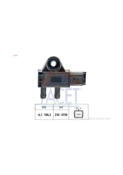 Peugeot 208 Egzoz Basinc Sensoru 1.6 Hdi 2012-2018 Facet 103271
