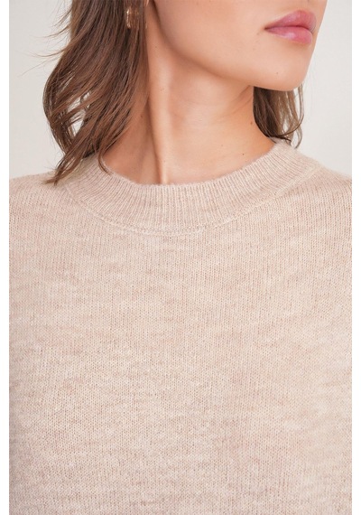 Hiccup Mixray Oversize Triko Kazak Bej
