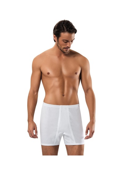 Erdem Erkek Beyaz Penye Boxer 3'lü