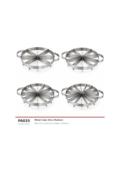 Fida Paslanmaz Metal Pasta Kesici - 14 Inox