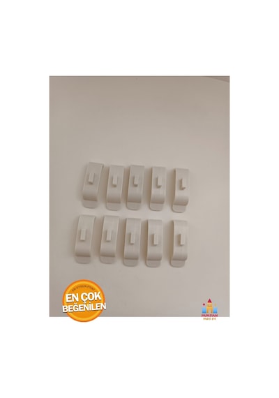 Stor Zebra Perde Geniş Kasa 4.5 Cm Pratik Kornişe Takma Aparatı Plastik Montaj Aparatı 10 Adet Gri