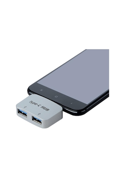 4493 Type C To Usb 3.0 2 Port Hub 3.1 Çevirici Dönüştürücü Çoklayıcı Çoğaltıcı