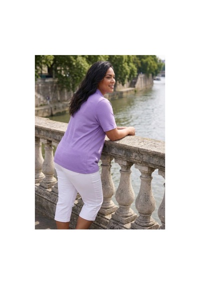 Hanezza Polo Yaka T-shirt Lila - 35199535 Lila