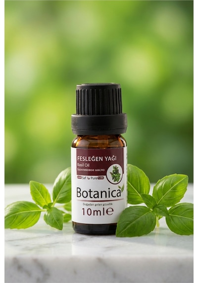 Botanica %100 Saf Fesleğen Yağı Stres Giderici Rahatlatıcı Aromaterapi Doğal Uçucu Bitkisel Damla 10 Ml 10 ML