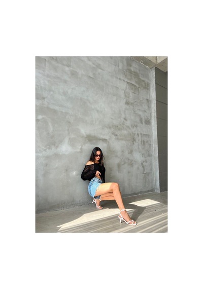 De Pose Ajurlu Sonbahar Triko Oversize Bluz Kazak Siyah