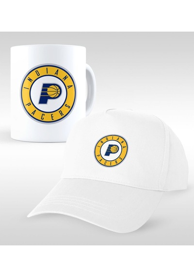 Nba Indiana Pacers Beyaz Kupa ve Şapka Seti