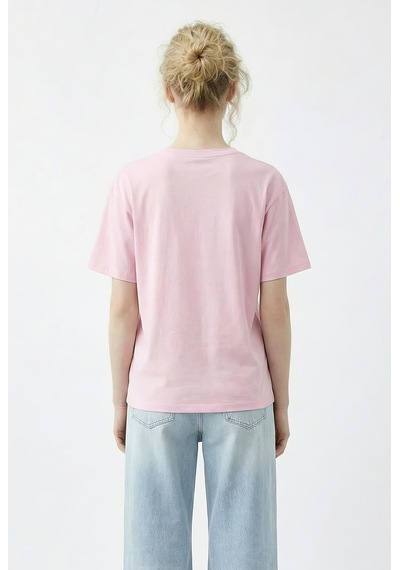 Shade Kadın Boncuk Taş İşlemeli Yusufçuk Desenli Rahat Kalıp T-shirt 2212 60283971 - Şeker Pembe Shade Kadın Boncuk Taş İşlemeli Yusufçuk Desenli Rahat Kalıp T-shirt 2212 60283971 - Şeker Pembe