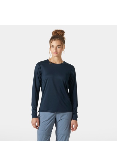 Helly Hansen W Hh Tech Crew Ls 2.0 Uv Üst Kadın Sweatshirt-32404 Lacivert
