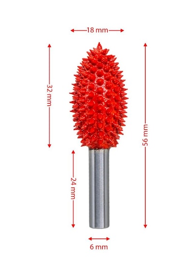 Rox Wood 0287 Karbür Alev Tip Ahşap Şekillendirme Törpü