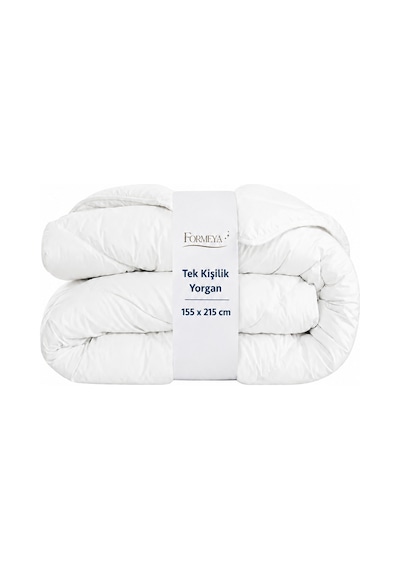 Formeya Beyaz Soft Kışlık Yorgan Tek Kişilik 155X215