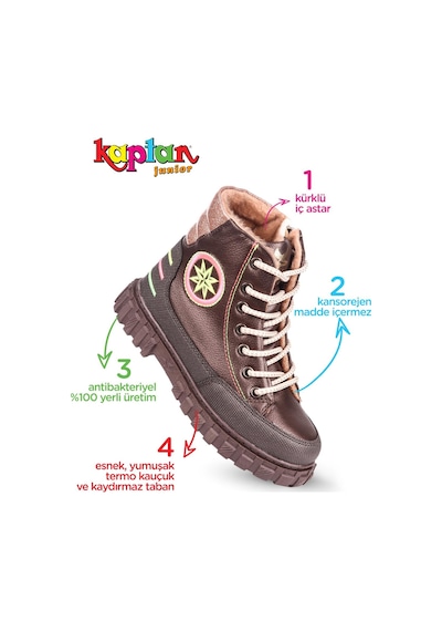 Kaptan Junior Kız Çocuk Botu İçi Kürklü Pstr 500 001