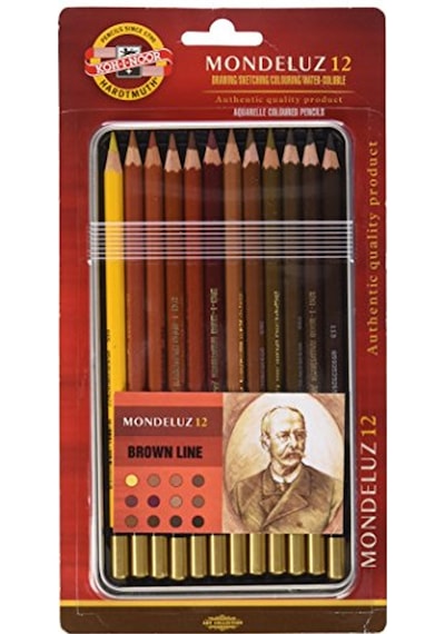 Koh-i Noor Set Aquarel Pencils Kahverenk Line 3722 12 Kahverengi