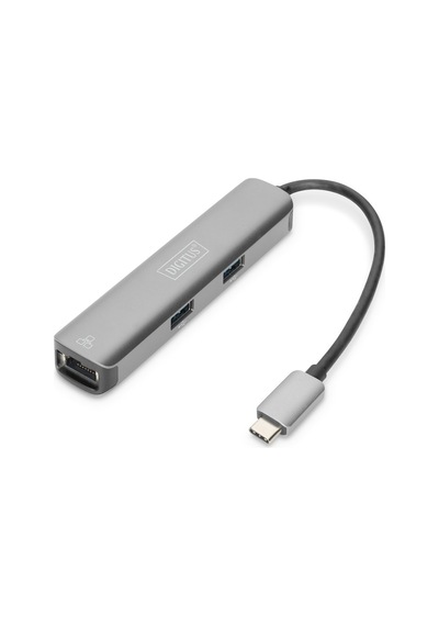 Karnas_Teknoloji Assmann Da-70892 Type-C To Hdmi (4K/30Hz) Usb-Ax3/Rj45 Adapterex