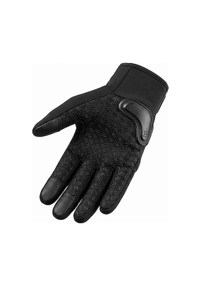 Motoanl Motosiklet Eldiven Neopren Full Korumalı Ayarlanabilir Fermuarlı Motorcu Eldiven Siyah